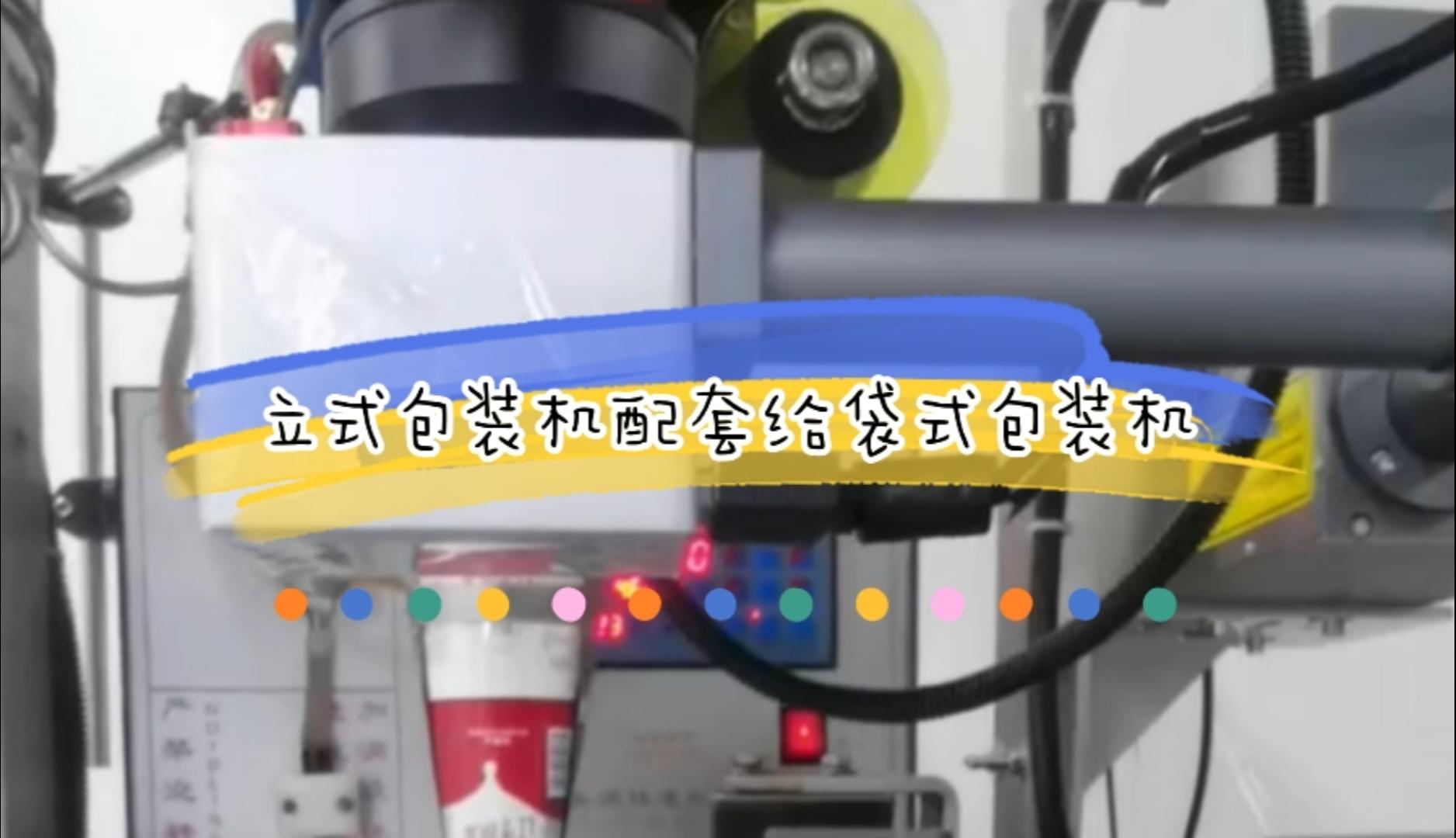 立式包裝機激光噴碼機應用