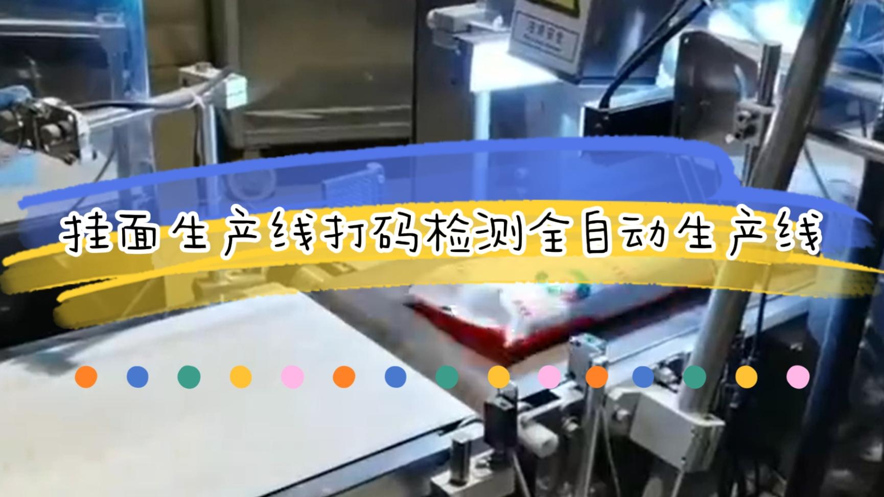 掛面生產流水線，激光日期打碼檢測全自動生產線