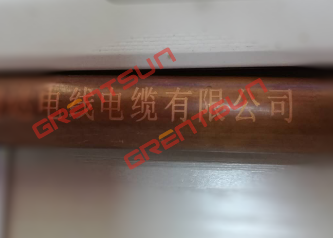 吉瑞祥金屬護套線纜激光打碼效果
